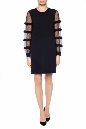 Dress with sheer sleeves, zdjęcie 2 Dress with sheer sleeves od Valentino Red